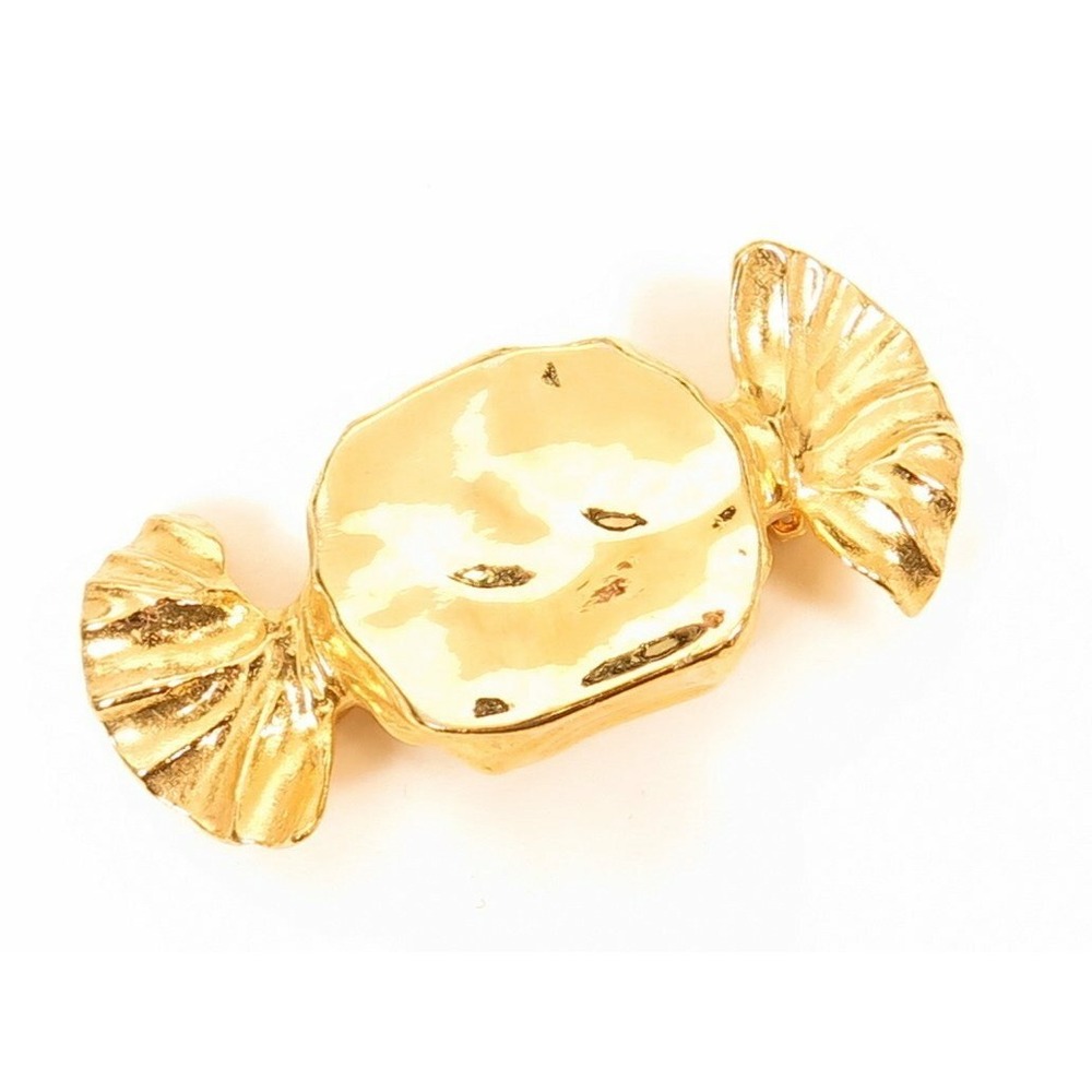 Wrapped Candy Figural Vintage‎ Beautiful Unique Gold Plated Brooch Pin